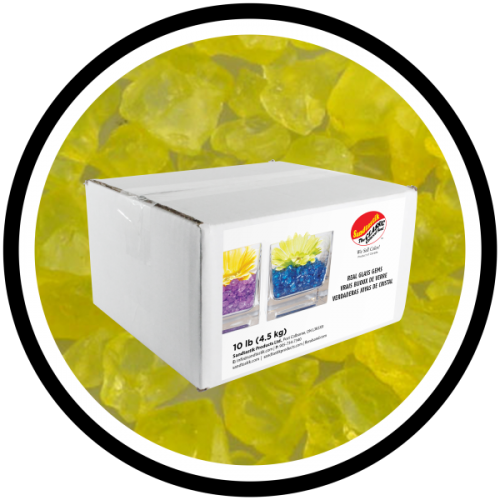 Colored ICE - Yellow - 10 lb (4.54 kg) Box